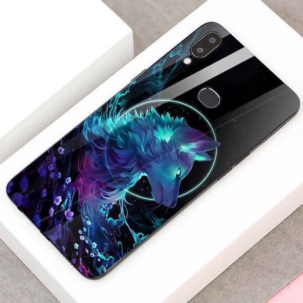 Wolf Eyes Tempered Glass Phone Case for Samsung Galaxy A10S