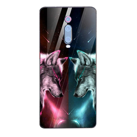 Wolf Eyes Tempered Glass Phone Case for Xiaomi Redmi K20 Pro