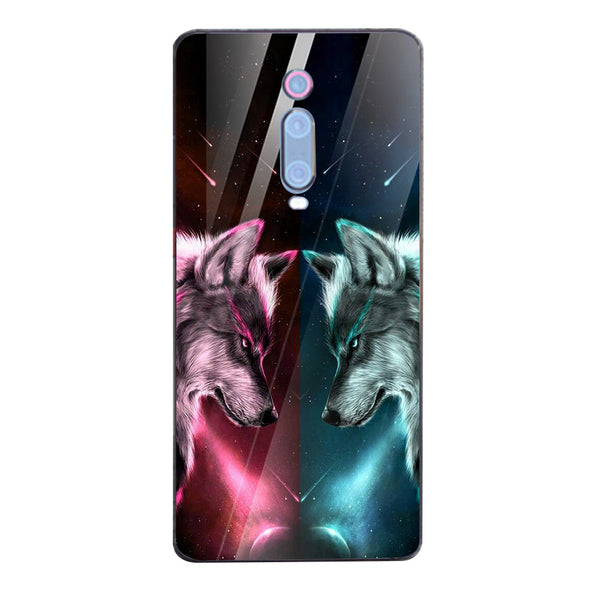 Wolf Eyes Tempered Glass Phone Case for Xiaomi Redmi K20