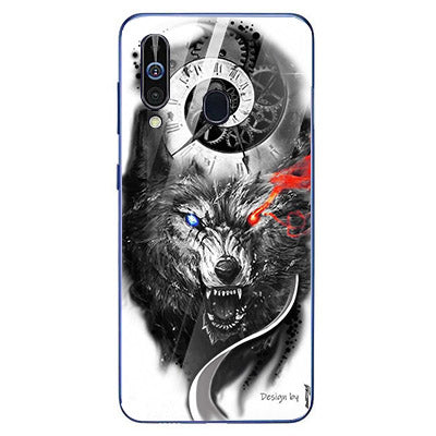 Wolf Eyes Tempered Glass Phone Case for Samsung Galaxy A60