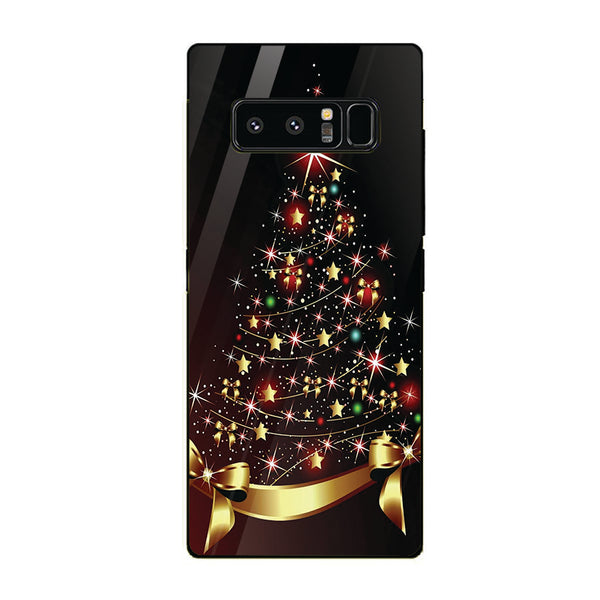 Merry Chrismas Tempered Glass Phone Case for Samsung Galaxy Note 8