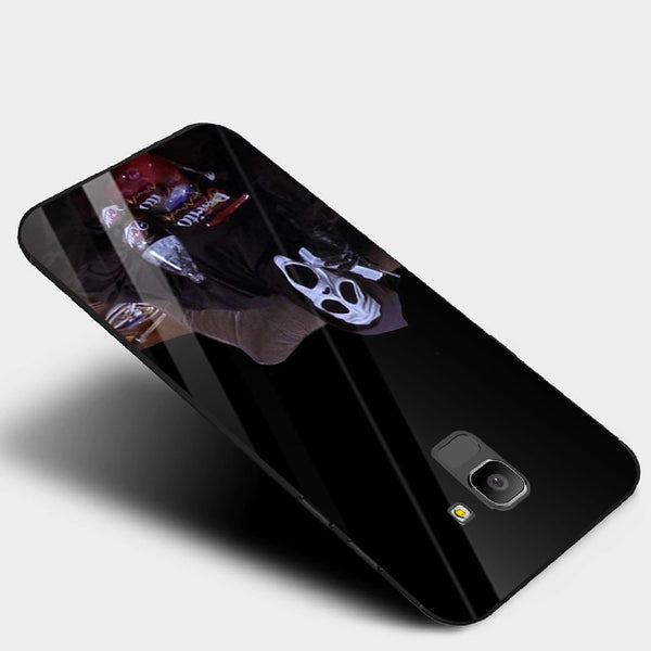 Halloween Skull Tempered Glass Phone Case for Samsung Galaxy J6 2018
