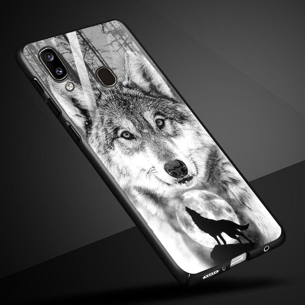Wolf Eyes Tempered Glass Phone Case for Samsung Galaxy A30