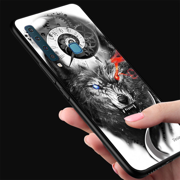 Wolf Eyes Tempered Glass Phone Case for Samsung Galaxy A9 2018
