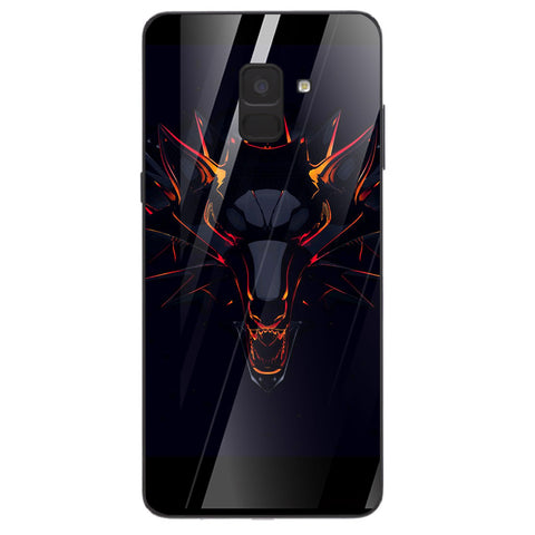 Wolf Eyes Tempered Glass Phone Case for Samsung Galaxy A8 Plus