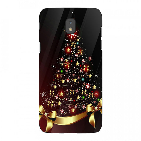 Merry Chrismas Tempered Glass Phone Case for Samsung Galaxy J5 Pro