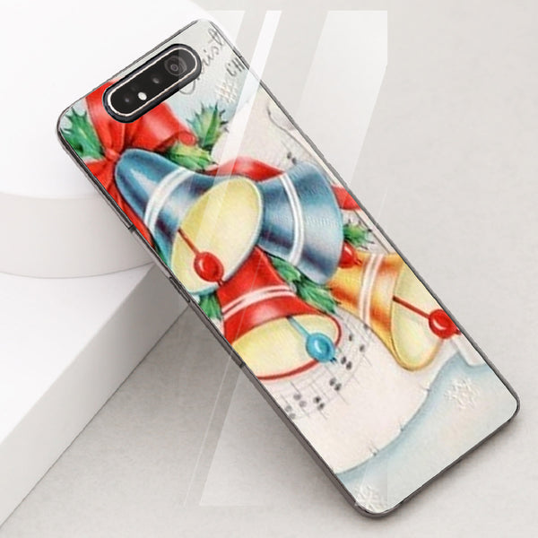 Merry Chrismas Tempered Glass Phone Case for Samsung Galaxy A80