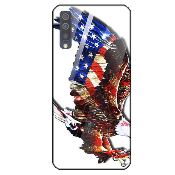 Eagle Tempered Glass Phone Case for Samsung Galaxy A50