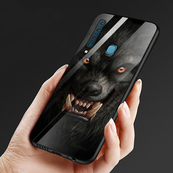 Wolf Eyes Tempered Glass Phone Case for Samsung Galaxy A9 2018