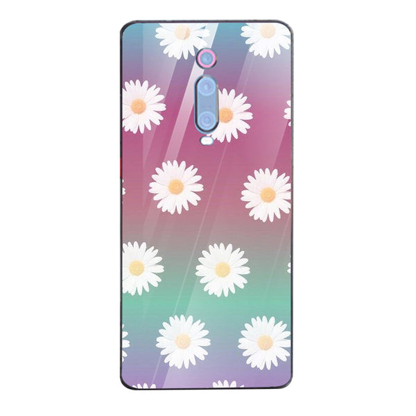 Beautiful Flowers Tempered Glass Phone Case for Xiaomi Redmi K20 Pro