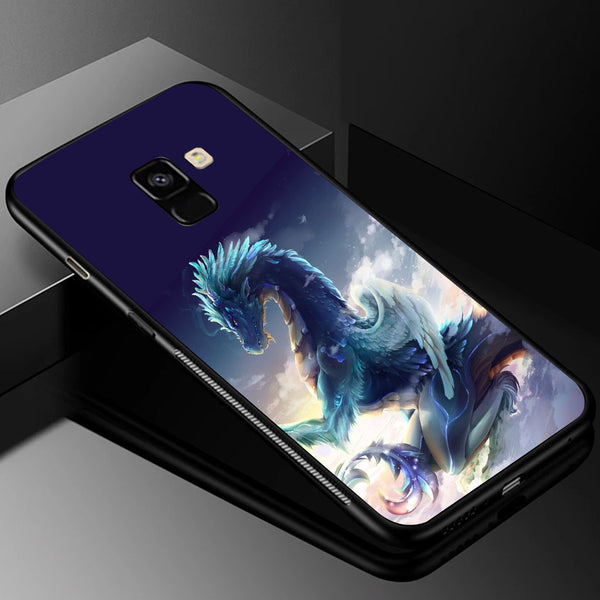Dragon Tempered Glass Phone Case for Samsung Galaxy A8 Plus