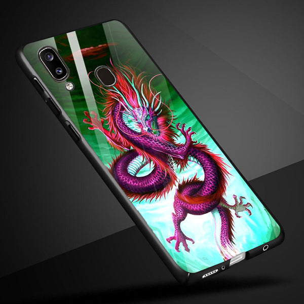 Dragon Tempered Glass Phone Case for Samsung Galaxy A20