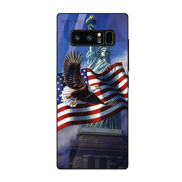 Eagle Tempered Glass Phone Case for Samsung Galaxy Note 8