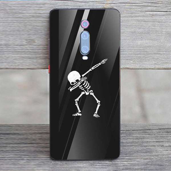 Halloween Skull Tempered Glass Phone Case for Xiaomi Redmi K20 Pro
