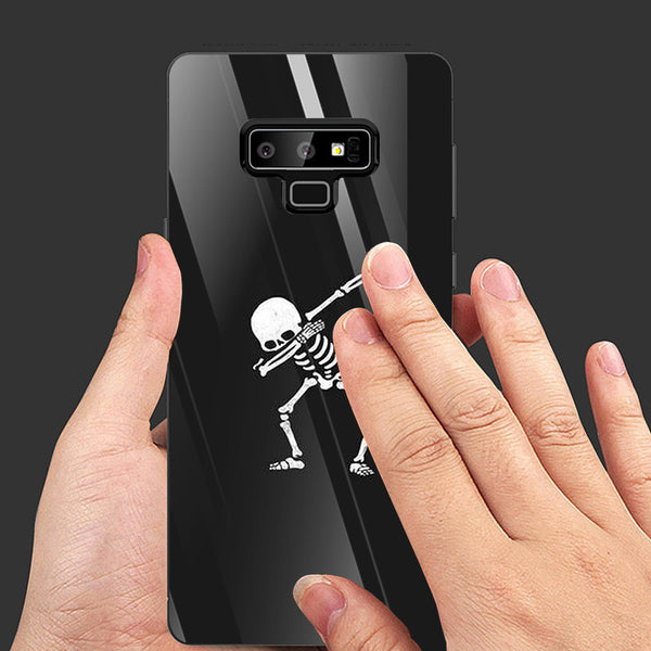 Halloween Skull Tempered Glass Phone Case for Samsung Galaxy Note 9