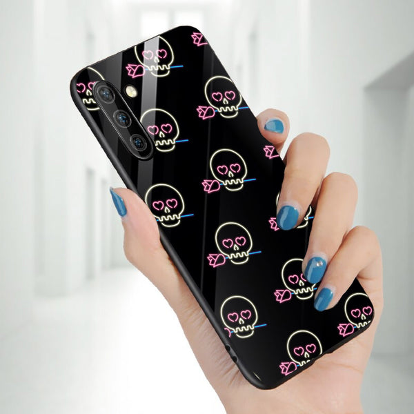 Halloween Skull Tempered Glass Phone Case for Samsung Galaxy Note 10