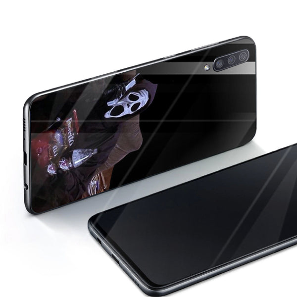 Halloween Skull Tempered Glass Phone Case for Samsung Galaxy A70