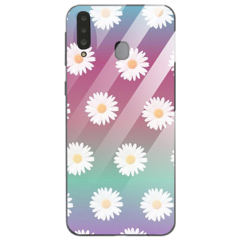 Beautiful Flowers Tempered Glass Phone Case for Samsung