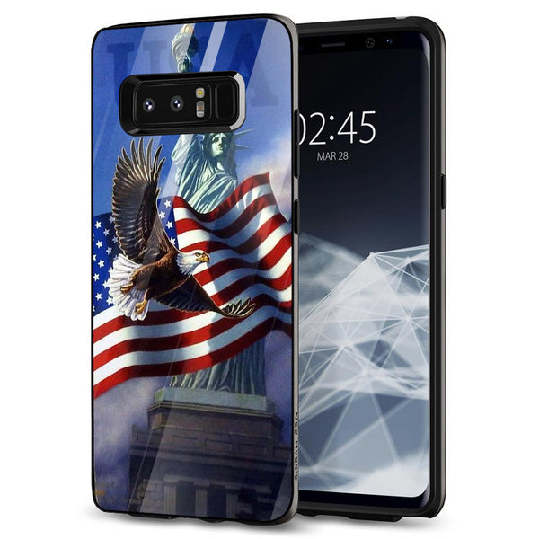 Eagle Tempered Glass Phone Case for Samsung Galaxy Note 8