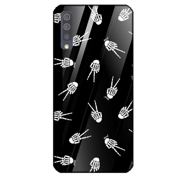 Halloween Skull Tempered Glass Phone Case for Samsung Galaxy A50