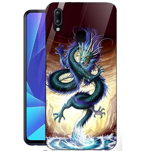 Dragon Tempered Glass Phone Case for Vivo Y91