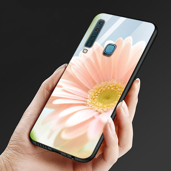 Beautiful Flowers Tempered Glass Phone Case for Samsung Galaxy A9 2018