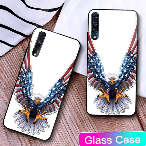 Eagle Tempered Glass Phone Case for Samsung Galaxy A50