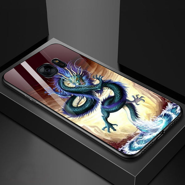 Dragon Tempered Glass Phone Case for Samsung Galaxy S7 Edge