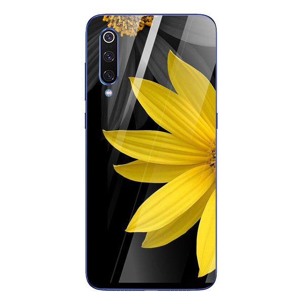 Beautiful Flowers Tempered Glass Phone Case for Xiaomi Mi 9 SE
