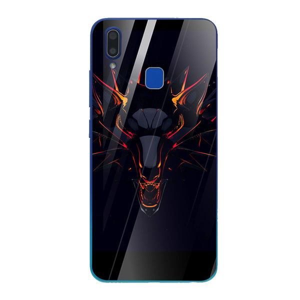 Wolf Eyes Tempered Glass Phone Case for Vivo Y91