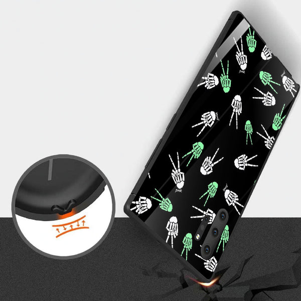 Halloween Skull Tempered Glass Phone Case for Samsung Galaxy Note 10 Plus