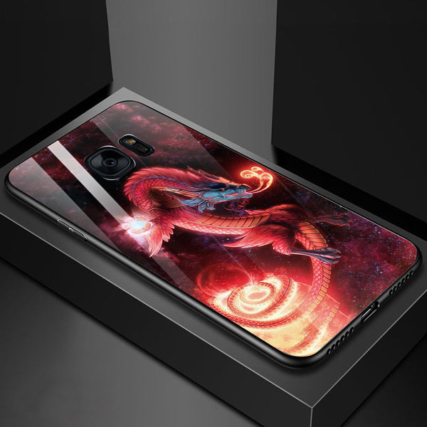 Dragon Tempered Glass Phone Case for Samsung Galaxy S7