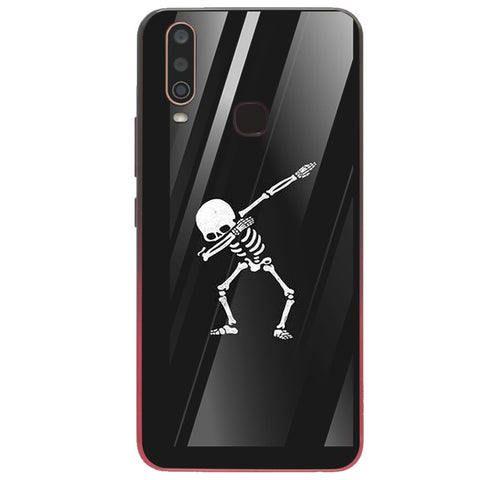Halloween Skull Tempered Glass Phone Case for Vivo Y17
