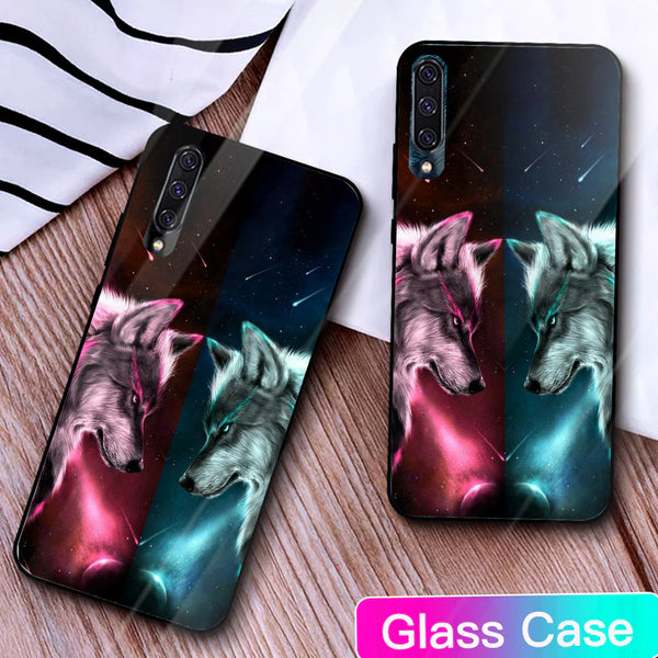 Wolf Eyes Tempered Glass Phone Case for Samsung Galaxy A50S