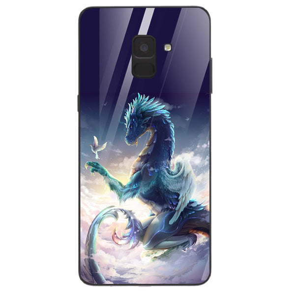 Dragon Tempered Glass Phone Case for Samsung Galaxy A8 Plus