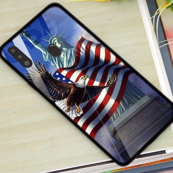 Eagle Tempered Glass Phone Case for Samsung