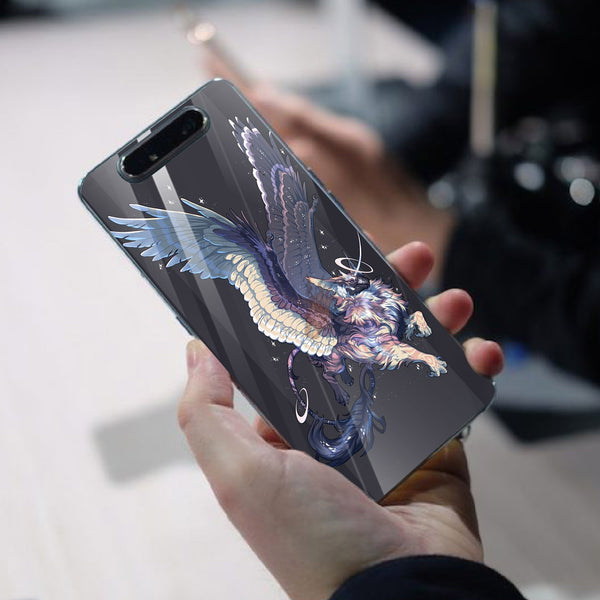 Dragon Tempered Glass Phone Case for Samsung Galaxy A80