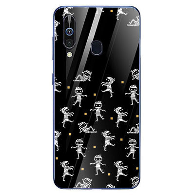 Halloween Skull Tempered Glass Phone Case for Samsung Galaxy A60