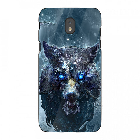 Wolf Eyes Tempered Glass Phone Case for Samsung Galaxy J5 Pro