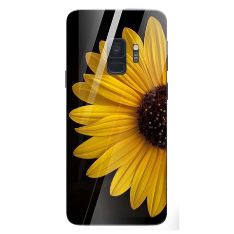 Beautiful Flowers Tempered Glass Phone Case for Samsung Galaxy S9