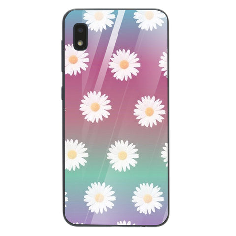 Beautiful Flowers Tempered Glass Phone Case for Samsung Galaxy A10