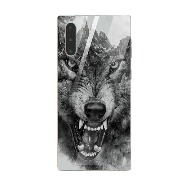Wolf Eyes Tempered Glass Phone Case for Samsung Galaxy Note 10