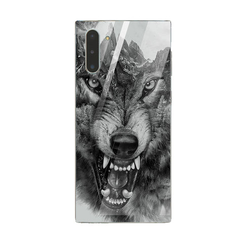 Wolf Eyes Tempered Glass Phone Case for Samsung Galaxy Note 10