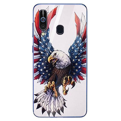 Eagle Tempered Glass Phone Case for Samsung Galaxy A60