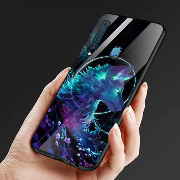 Wolf Eyes Tempered Glass Phone Case for Samsung Galaxy A9 2018