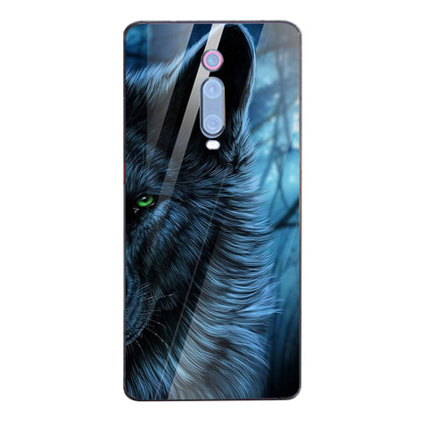 Wolf Eyes Tempered Glass Phone Case for Xiaomi Redmi K20 Pro