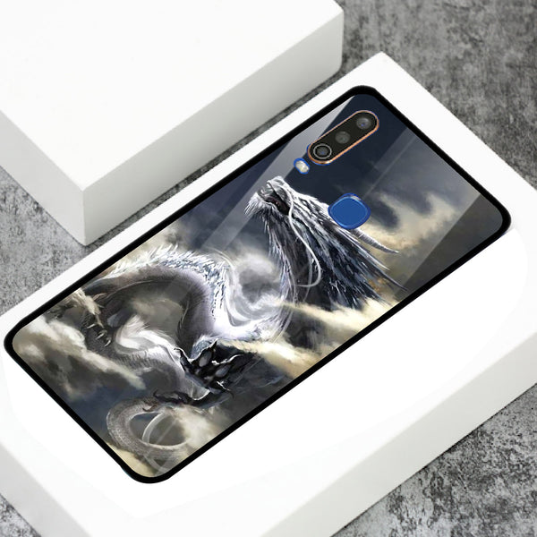 Dragon Tempered Glass Phone Case for Vivo Y15