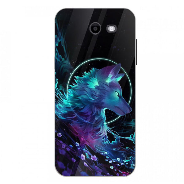 Wolf Eyes Tempered Glass Phone Case for Samsung Galaxy J3 Prime