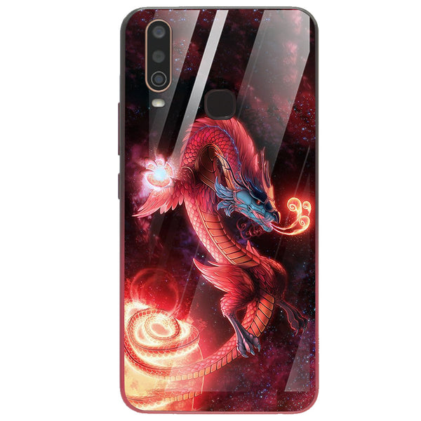 Dragon Tempered Glass Phone Case for Vivo Y15