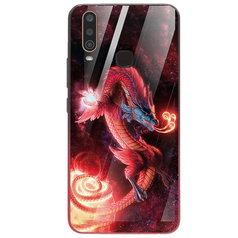 Dragon Tempered Glass Phone Case for Vivo Y15